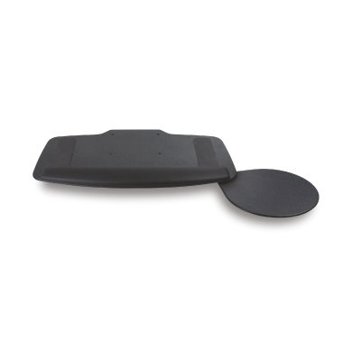 Phenolic keyboard tray with PMP mousing surface (swivel and